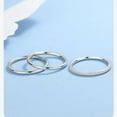 thumbnail image 4 of K-KED 1pcs Pure Platinum 950 Ring Fine Pt950 Women Thin Band Polish Surface US 6.5-Matte Surface-1.5-1.6g, 4 of 6