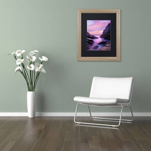 Trademark Fine Art "Rocky Nook" Canvas Art by Michael Blanchette Photography Black Matte, Birch Frame