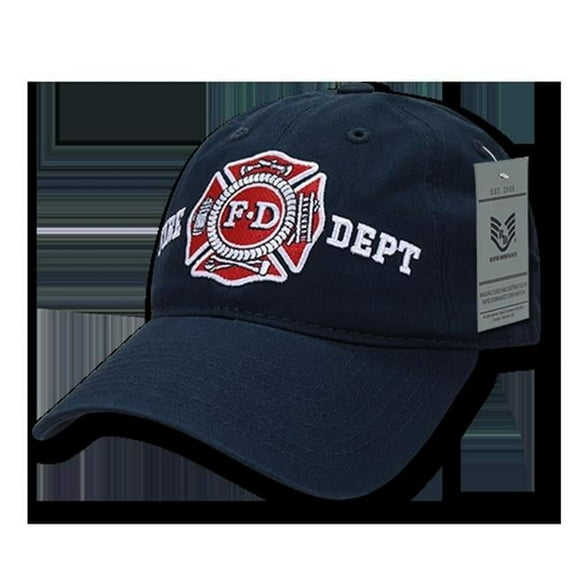 Rapid Dominance S78-FD-NVY Relaxed Cotton Fire Dept Caps, Navy