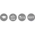 thumbnail image 2 of Darling Souvenir Candy 190 Pcs Graduation Theme Stickers DIY Chocolate Labels-Gray, 2 of 2
