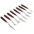 thumbnail image 4 of Painting Mixing Scraper, Wooden Handle Painting Knife Set Versatile 8 Pcs  For Art, 4 of 8