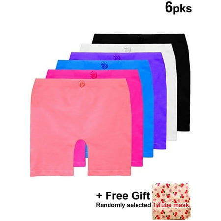 BASICO Girls Dance, Bike Shorts 6, 12 Value Packs - for Sports, Play Or Under Skirts