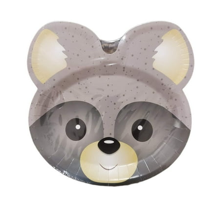 Celebrate It Thanksgiving Paper Plates Racoon 12-Pc