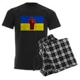 thumbnail image 6 of CafePress - Ukrainian Flag With Fist Pajamas - Men's Dark Loose Fit Cotton Pajama Set, 6 of 7