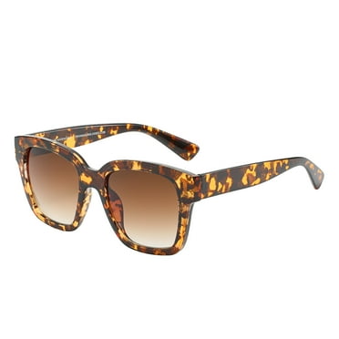 Piranha Eyewear Glamour Oversize Square Fashion Sunglasses for Women with Brown Gradient Lens