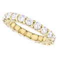 thumbnail image 3 of 14K Yellow Gold Diamond Eternity Wedding Band Vintage Style Women's Ring 2.66 CT, 3 of 7
