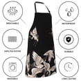 thumbnail image 5 of Kdxio Japanese White Crane Apron with Pockets Adjustable Kitchen Aprons for Men Women Waterproof Aprons for Cooking,Drawing,Crafting, Baking Household Cleaning, 5 of 8