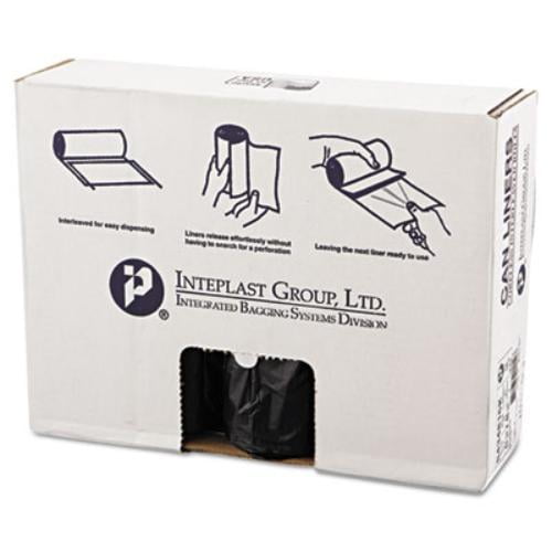 High-Density Can Liner, 43 X 48, 60gal, 16mic, Black, 25/roll, 8 Rolls/carton