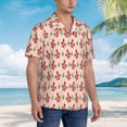thumbnail image 5 of Xecao Snake print Hawaiian shirt - a stylish short-sleeve button-down for men, perfect for casual beach and tropical outings., 5 of 9