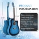 thumbnail image 3 of Guitarra Acústica Ktaxon 41" de Tilo Kit para Principiantes de 6 Cuerdas, 3 of 7
