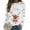 White, variant on larppty Women Ugly Christmas Sweatshirt Long Sleeve Shirts O-neck Pullover Black, XXL
