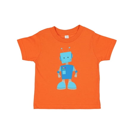 

Inktastic Cute Robot Funny Robot Silly Robot Blue Robot Gift Toddler Boy or Toddler Girl T-Shirt