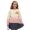 Bear Cake Cream, variant on Girls Casual Cardigan, Playful Print Long Sleeve Cover-Up, Lightweight Polyester Button Front Jacket Tops with Stylish Print, Machine Washable, Sizes 13-14, Otter Starfish Conch Blue