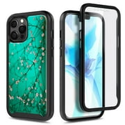 For iPhone 12 Pro Max Case, with Built-in Screen Protector, Nagebee Full-Body Protective Rugged Bumper Cover, Shockproof Durable Case (Plum)