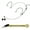 B(For Sennheiser), variant on Double Earhook Headset Mic Headworn Microphone For Sennheiser For Shure Wireless