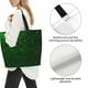 thumbnail image 3 of Balery Green Sparkling Bolsa Tote Estilo Estético con Cremalleras, Bolsa de Hombro, Bolsa de Compras Grande y Plegable, 3 of 8