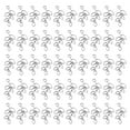 thumbnail image 1 of Uxcell Leaf Pendants, 50 Pack Metal Tree Leaf Beads Bulk Leaves Charm for Jewelry Making Style 17, Silver, 1 of 6