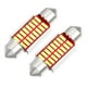 thumbnail image 1 of Adorno de luz LED blanco brillante Adorno de LED 36 mm 6411 C5W LED sin errores Canbus 16SMD 4014 Chipsets Metal tono plateado amarillo (juego de 2), 1 of 1