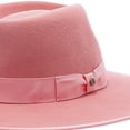 thumbnail image 3 of Walrus Hats Capri II Pink Wide Brim Capri Colors Wool Felt Hat – 100% Australian Wool Hat for Women with Adjustable Fit, Grosgrain Band, and Sleek Logo Pin Lilac, 3 of 6