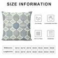 thumbnail image 5 of Shiartex Throw Pillow Covers Geometric Watercolor Moroccan Texture Sage Green Pillowcase Decorative Square Cushion Case with Zipper Soft Warm  Pillow Cover for Couch Bed, 5 of 5
