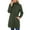 Army Green, variant on Women's Hooded Raincoat Lightweight Slim Fit Full Zip Long Rain Jacket Trench Coat Waterproof Rain Coats Casual Anoraks Long Sleeve Outerwear Black 4