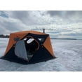 thumbnail image 2 of Nordic Legend AURORA LODGE 12' x 12' x 7.5" Tall Portable Ice Fishing Shelter with Single Door, 2 of 5
