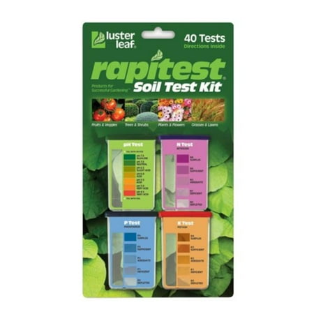 Rapitest Ph Meter - 1601 Rapitest Soil Test Kit, Quick, at home results for Soil pH, Nitrogen, Phosphrous and Potash By Luster Leaf
