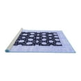 thumbnail image 2 of Ahgly Company Machine Washable Indoor Round Oriental Blue Traditional Area Rugs, 7' Round, 2 of 4