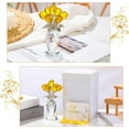 thumbnail image 4 of ABPETE Crystal Yellow Rose Flower Figurines - Glass Rose Bouquet Gifts for Women Mom Wife Girlfriend on Valentines Christmas Mothers Day Wedding Party, 4 of 12