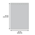 thumbnail image 3 of Hometrends 84" Farley Light Filtering Drapery Grommet Window Curtains Panel, 3 of 5