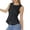 02 Black, variant on Jean Vests for Women Crop Denim Top Button Down Waistcoat Vest Tank Tops Fashion Casual Sleeveless Jacket