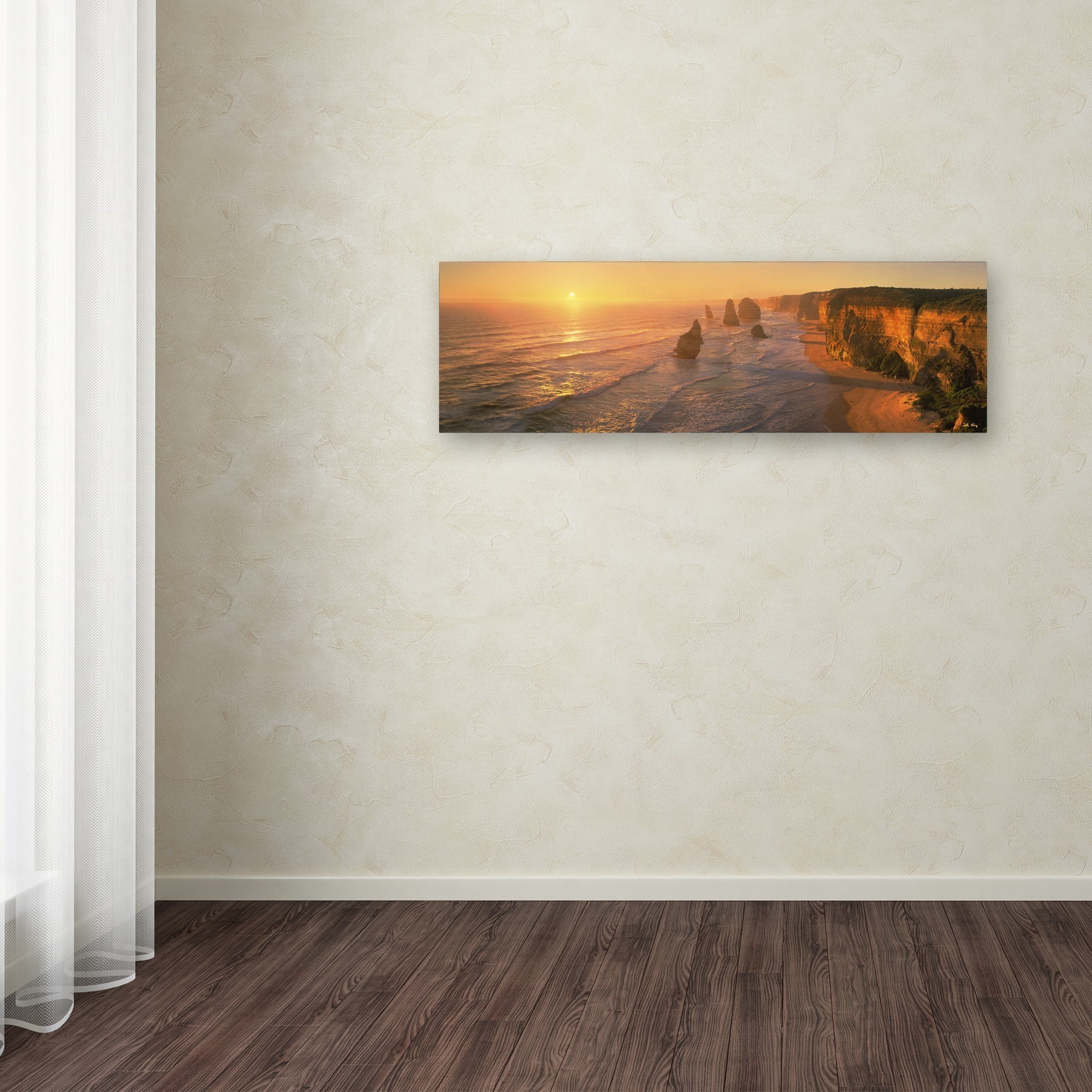 Trademark Fine Art "Seashore Sunrise" Canvas Art by John Xiong