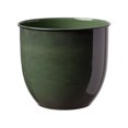 thumbnail image 5 of Bloem Canyon 8" Indoor Metal Cachepot - Glossy Decorative Planter with Powder-Coated Finish, Removable Drain Plug, Basil, 2-Pack, 5 of 5