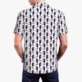 thumbnail image 2 of Polo Shirts for Men, sea horses red heart dots Retro Cuteness Casual Mens Polo Shirts Short Sleeve Button Down Classic Mens Golf Polo Shirts, 2 of 7