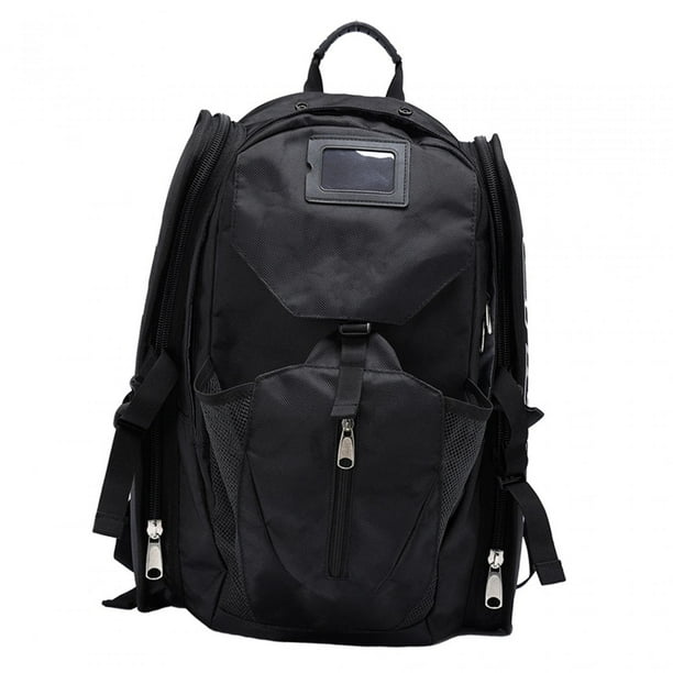 Mochila para patines, porta patines de hielo, bolsa para zapatos, bolsa para patinaje en línea de velocidad Negro Grande