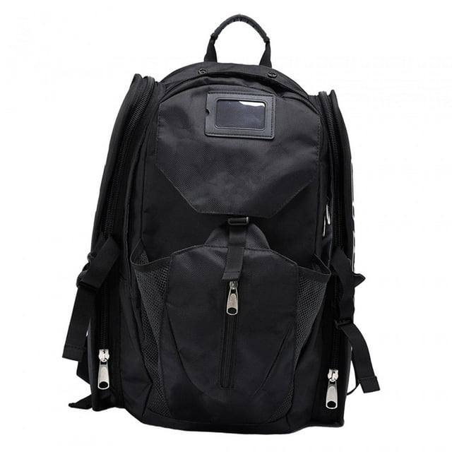 Mochila para patines Kusrkot con Correa ajustable para el hombro bolsa para zapatos de patinaje Negro Grande Almacenamiento de patines