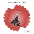 thumbnail image 3 of Placemats Set of 4 / 6, Happy New Year3 Placemats for Dining Table Indoor/Outdoors Heat Resistant Washable Placemats 18" x 12", 3 of 8