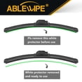 thumbnail image 3 of ABLEWIPE 20 in + 20 in Windshield Wiper Blades Fit For Ford E-350 Super Duty 2013 20"&20" Bracketless Wiper Replacement For Car Front Window (Pack of 2), A20280S, 3 of 6