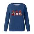 thumbnail image 4 of Qiopertar Mode Femmes Imprimé Col Rond Pull Tops Manches Longues Blouse Confortable Chandail en Molleton Offres de la Semaine Liquidation Moins de 5$ jusqu'à 90 % de Réduction, 4 of 4