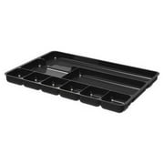 Deflecto Sustainable Office Drawer Organizer 1 Height x 14 Width x 9 Depth - Recycled - Black - 1Each