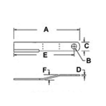 

Rotary Cutter Blade Offset CCW Suction fits Woods 60-4 M5 M60 E60 1251505