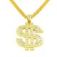 thumbnail image 1 of Chain For Men With Dollar Sign Pendant Necklace, Hip Hop Dollar Necklace, 1 of 4