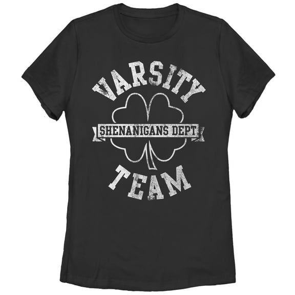 Women's Lost Gods Shenanigans Dept Varsity Team Graphic Tee Black Medium