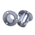 thumbnail image 4 of Wardrobe 25mm Tube Stainless Steel Rail Rod End Support Bracket 2pcs, 4 of 8