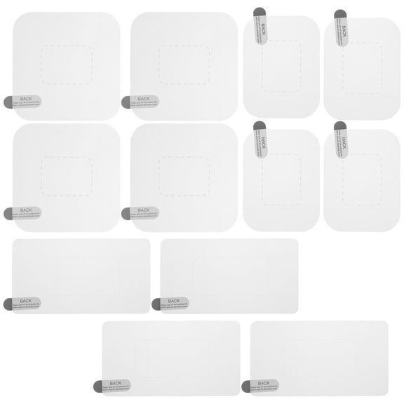 WORGEOUS 12-Pack Car Static Electricity Film Stickers for Driving Recorder Protection