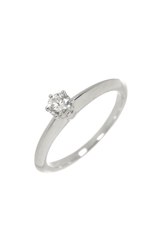 Pre-Owned Tiffany & Co. Solitaire Ring with 0.21ct Diamond, Platinum (Pt)