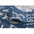 thumbnail image 6 of Madison Transitional 5' x 7' Navy and Cream Polypropylene Indoor Area Rug, 6 of 9