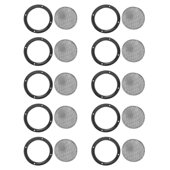 FOMIYES 10Pcs Black Car Speaker Protection Net Universal Fit for Car Subwoofer and Marine Audio