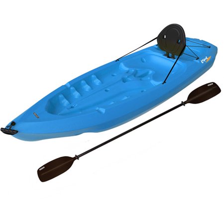 Lifetime, 8', 1-Man Lotus Kayak, Blue, with Bonus Backrest and Paddle