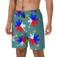 thumbnail image 5 of Mens Filipino Flag Stars Sun Pattern Swimming Trunks with Compression Liner Beach Quick Dry Swim Shorts, 5 of 6
